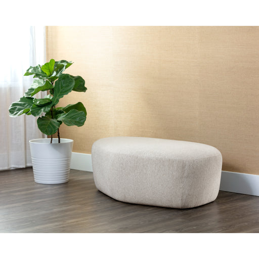 Sunpan Soraya Unique Shaped Fully Upholstered Ottoman