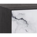 Sunpan Cordero Black Solid Acacia Wood Nightstand