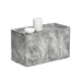 Sunpan Liza Rectangular Marble Look Concrete Side Table 