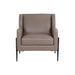 Sunpan Talula Alpine Grey Leather Lounge Chair