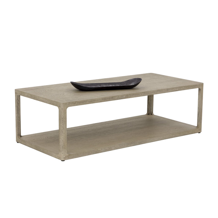 Sunpan Doncaster Rectangular Oak Wood Coffee Table