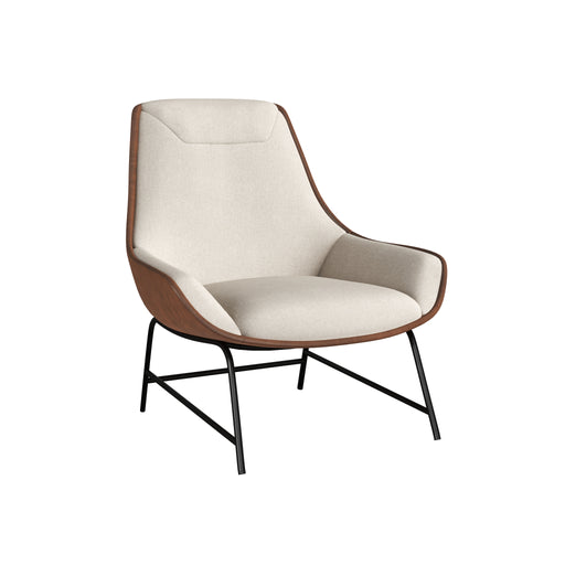 Sunpan Lucier Faux Leather / Fabric Lounge Chair