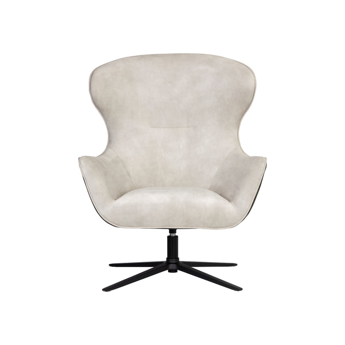 Sunpan Weller Nono Cream Swivel Lounge Chair 