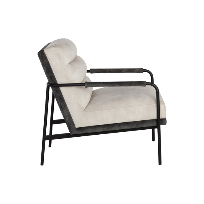 Sunpan Tristen Velvet Fabric Lounge Chair