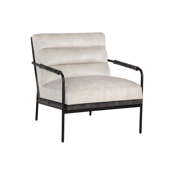 Sunpan Tristen Velvet Fabric Lounge Chair