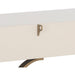 Sunpan Celine White Acacia Wood Top Drawer Console Table 