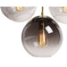 Sunpan Modern Kamara 24" Wide 4-Light Brass Globe Chandelier