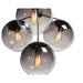 Sunpan Modern Kamara 24" Wide 4-Light Brass Globe Chandelier