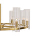 Sunpan Clarabelle 31" Wide 9-Light Brass Round Chandelier