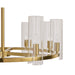 Sunpan Clarabelle 31" Wide 9-Light Brass Round Chandelier