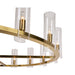 Sunpan Clarabelle 49" Wide 16-Light Brass Round Chandelier