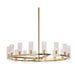 Sunpan Clarabelle 49" Wide 16-Light Brass Round Chandelier