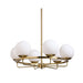 Sunpan Modern Eliora 31" Wide 6-Light Round Chandelier