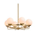 Sunpan Modern Eliora 31" Wide 6-Light Round Chandelier