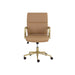 Sunpan Kleo Faux Leather Adjustable Swivel Office Chair