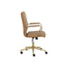 Sunpan Kleo Faux Leather Adjustable Swivel Office Chair