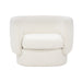 Sunpan Valence Maya White Fabric Armchair