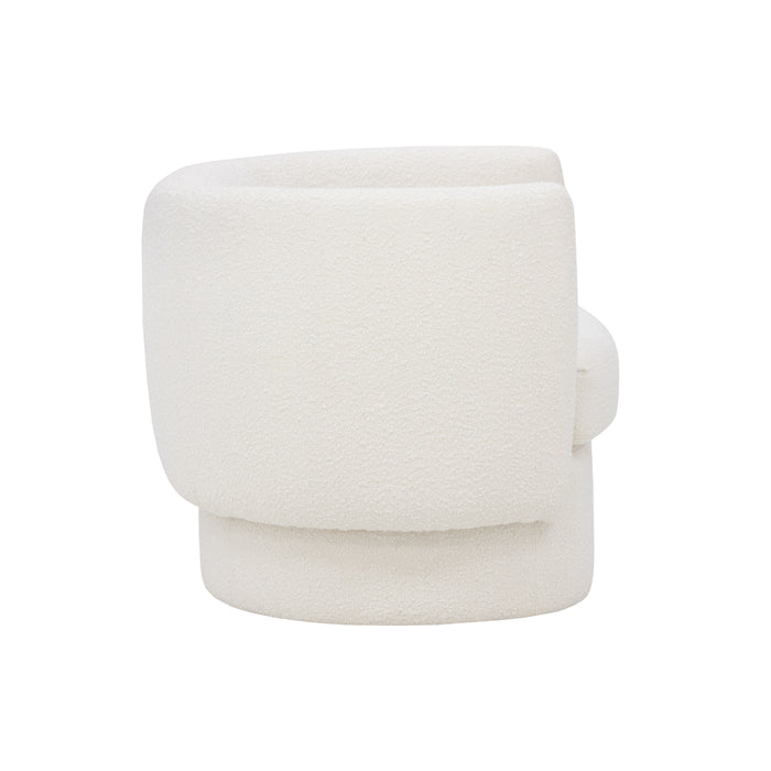 Sunpan Valence Maya White Fabric Armchair