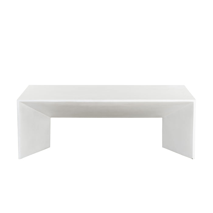 Sunpan Nomad Indoor and Outdoor Rectangular Concrete Coffee Table