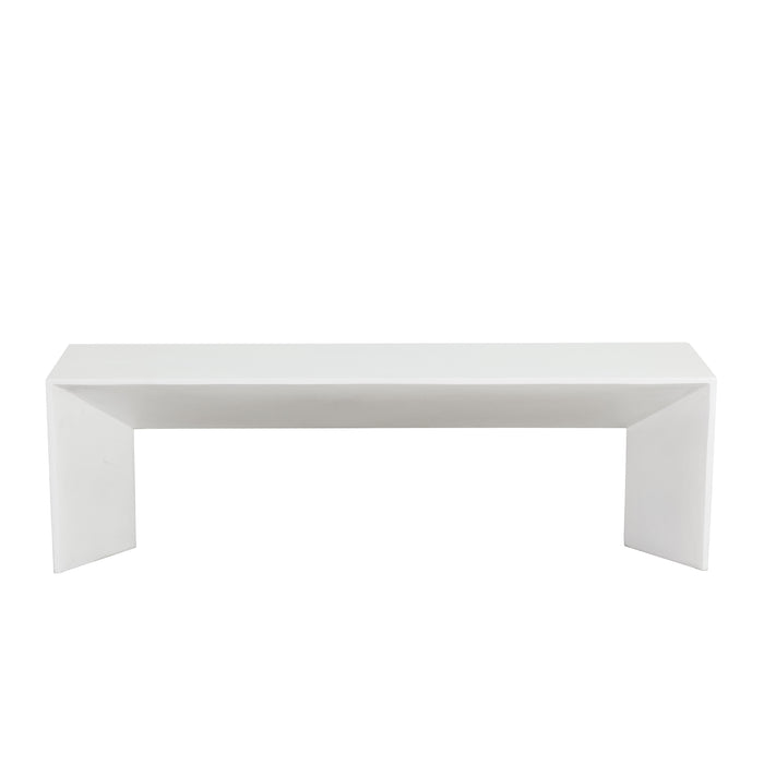 Sunpan Nomad Indoor and Outdoor Concrete Bench