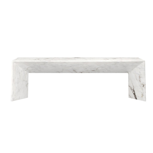 Sunpan Nomad Faux Marble Look Concrete Bench 