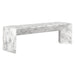 Sunpan Nomad Faux Marble Look Concrete Bench 