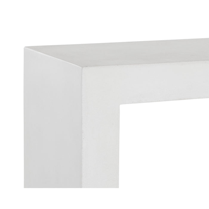 Sunpan Axle Indoor and Outdoor Concrete Console Table