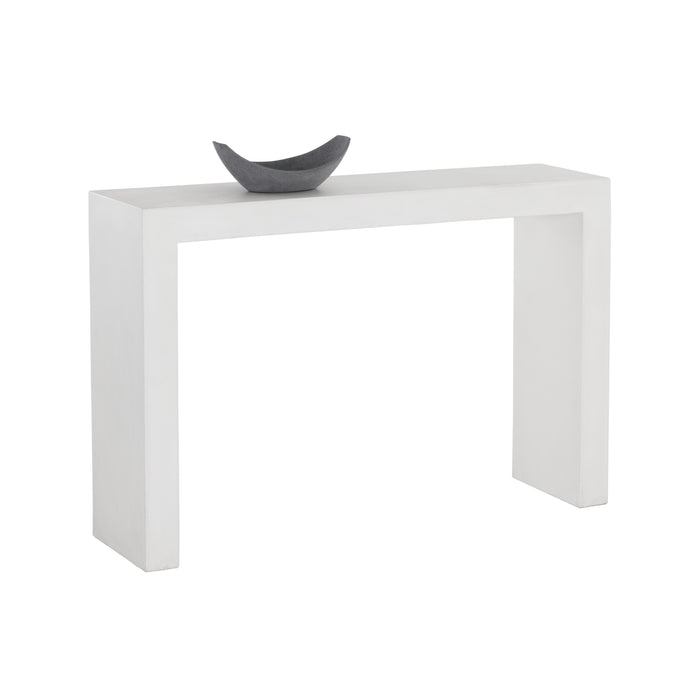 Sunpan Axle Indoor and Outdoor Concrete Console Table