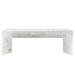 Sunpan Nomad Outdoor White Marble Coffee Table