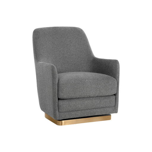 Sunpan Marcela Belfast Koala Grey Swivel Lounge Chair 