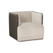 Sunpan Sierra Fabric / Faux Leather Modern Armchair