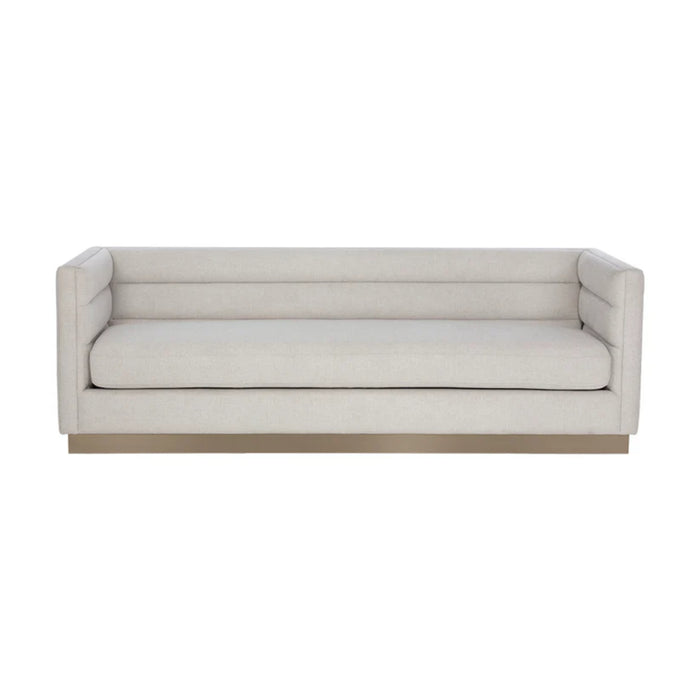 Sunpan Talbot White Sofa 