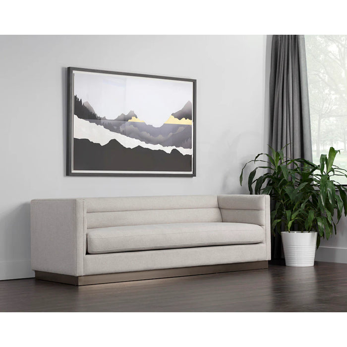 Sunpan Talbot White Sofa 