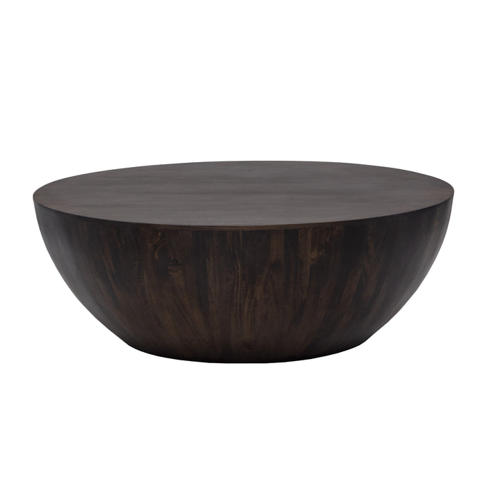 Sunpan Kinsley Handcrafted Small Round Wood Coffee Table