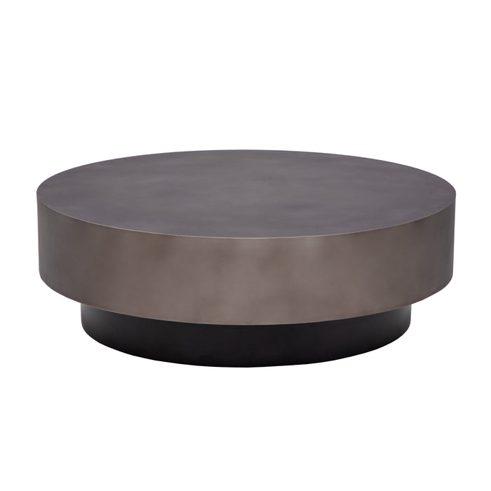 Sunpan Bernaby Handcrafted Round Powder Coated Iron Coffee Table