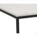 Sunpan Ellery Rectangular White Marble Top Coffee Table 