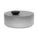 Sunpan Perfetti Round White and Grey Ombre Concrete Coffee Table