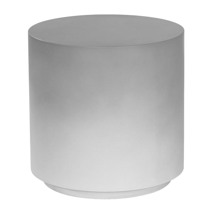 Sunpan Perfetti Round Grey Ombre Concrete End Table 