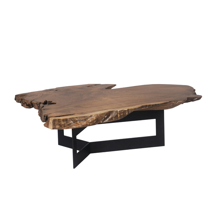 Sunpan Wyatt Sustainable Unique Shape Wood Coffee Table