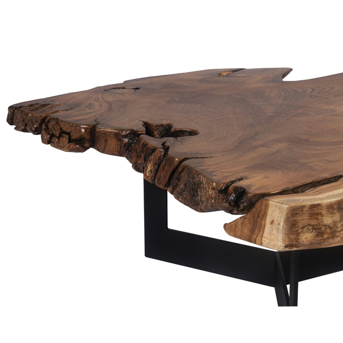 Sunpan Wyatt Sustainable Unique Shape Wood Coffee Table