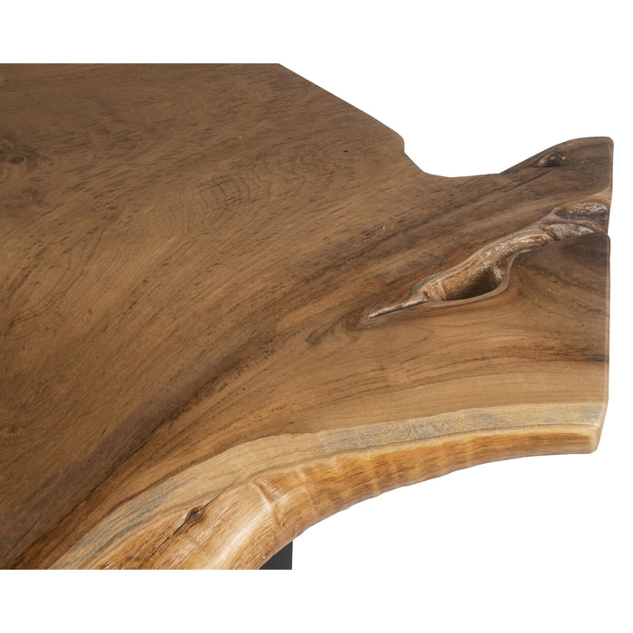 Sunpan Wyatt Sustainable Unique Shaped Wood Top Side Table