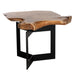 Sunpan Wyatt Sustainable Unique Shaped Wood Top Side Table