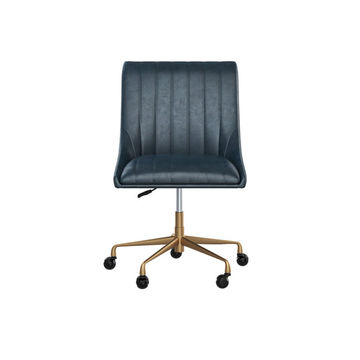 Sunpan Halden Faux Leather Adjustable Swivel Office Chair