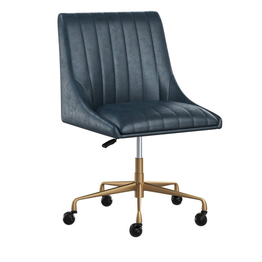 Sunpan Halden Faux Leather Adjustable Swivel Office Chair