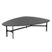 Sunpan Kiernan Matte Black Tempered Glass Top Coffee Table