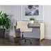 Sunpan Modern Gianni Chair and White Ilona Desk Office Set