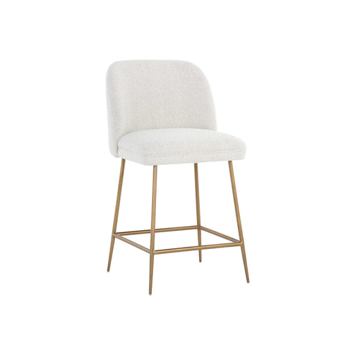 Sunpan Kelty White Counter Stool