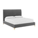 Sunpan Harris King Size Upholstered Bed w-Headrest Casablanca Storm 