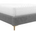 Sunpan Harris King Size Upholstered Bed w-Headrest Casablanca Storm 