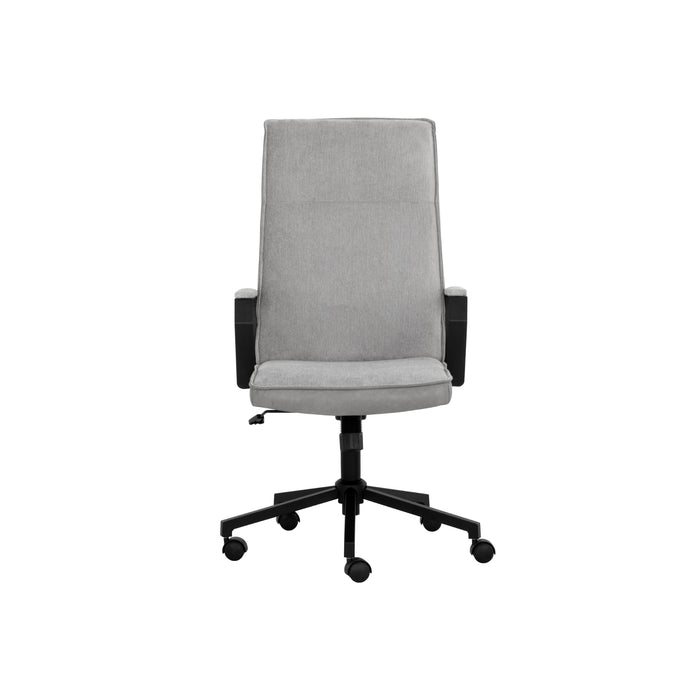 Sunpan Swanson Grey Fabric Adjustable Swivel Office Chair